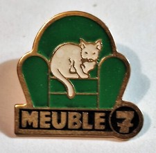 A07 / Pin's Pins Pin VINTAGE (épinglette)  Meuble 7 Chat fauteuil