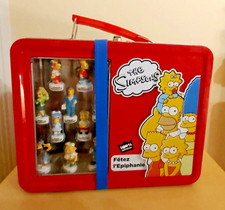 Boite à gouter en métal et 12 Fèves The Simpsons 2012 Fétez l'épiphanie scéllée