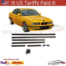 BODY SIDE MOULURE GARNITURE pour BMW E34 PORTE IMPACT BERLINE SERIES LIVRAISO...