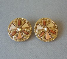 Boucles d'Oreilles signées JACKY de G. Paris CLIPS  Vintage Earrings