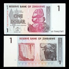 ZIMBABWE billet 1 dollar -