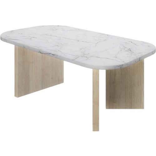 Table basse ovale quartz - basse,