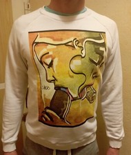 SWEAT SHIRT VULGAIRE/ LONG-SLEEVE/ HOMME/ SANS CAPUCHE/100% COTTON/ MARQUE RUSSE