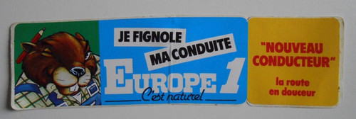 Ancien sticker autocollant - sticker,