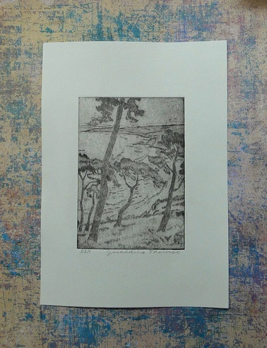 Tirage gravure la pointe - tirage, à