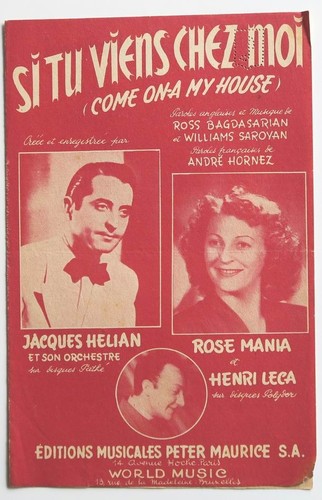Partition vintage sheet music
