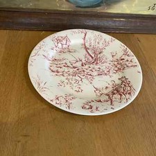 Ancien Plat Rond Terre de fer