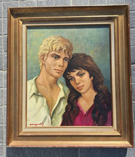 Peinture Ancienne Hst Portrait Personnage Vintage Tableau Anatola SOUNGOUROFF