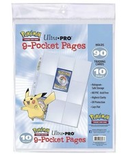 Paquet de 10 feuilles de classeur Pokemon Ultra Pro.