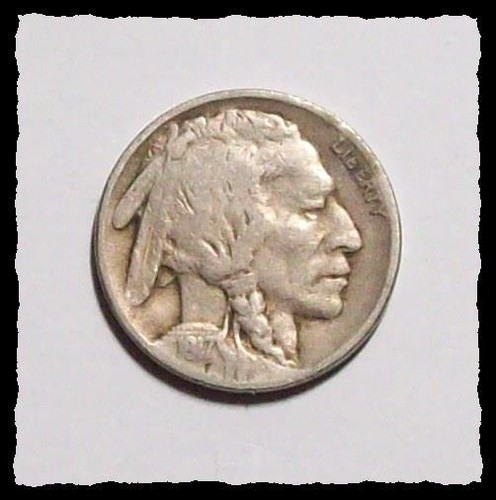 1917 buffalo nickel - buffalo, indian