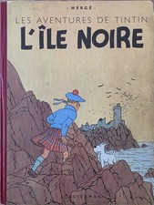 Tintin : l'île noire (édition 1947 / tranche rouge)
