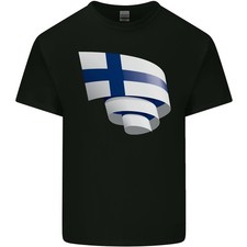 T-Shirt Enfant Drapeau De La Finlande Jour Finlandais Football