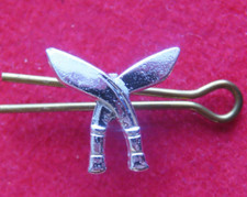 Cavalry, KING'S ROYAL HUSSARS kukri metal arm badge