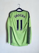 Chelsea FC Third Football Jersey 2010-2011 Adidas Didier Drogba 11 L Match Issue