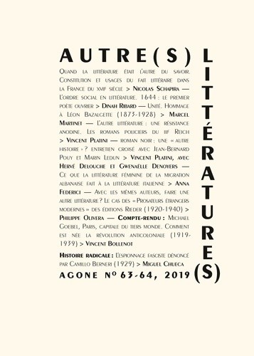 Agone autre collectif - agone,
