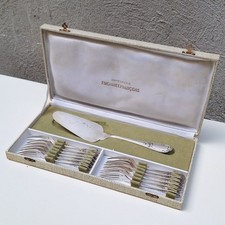 Service à gâteau en métal argenté François Frionnet dans son coffret