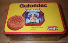 Ancienne boîte à gâteaux  - sablés GALOËDEC - Biscuits Saint Michel