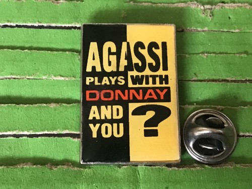Pins agassi plays with donnay - agassi,