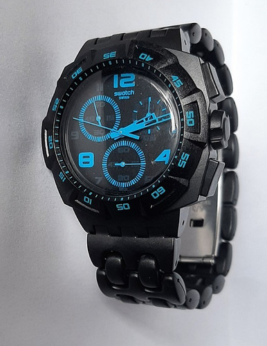 Montre swatch chrono black - montre,