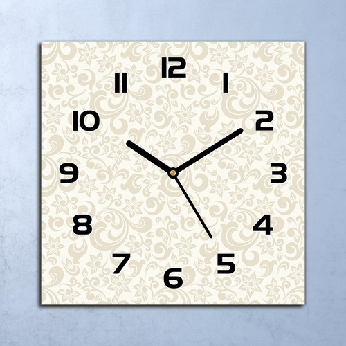 Horloge murale design verre - horloge, en