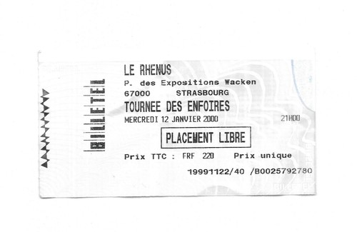 Rare ticket billet - ticket,