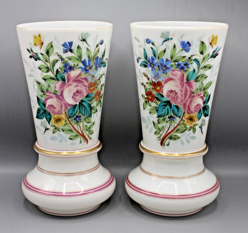 Grands vases anciens opaline - vases,
