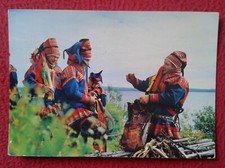 POSTAL FINLANDIA LAPONIA FINLANDESA FINNISH LAPLAND SUOMI LAPONES TRAJES TÍPICOS