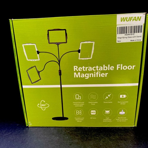 Retractable floor magnifier - retractable,