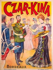 AFFICHE  POSTER   CZAR KINA BORDEAUX