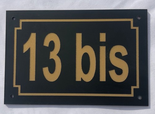 Plaque pvc numero - plaque, de