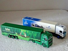 LOT DE 2 CAMIONS SEMI-REMORQUES PUBLICITAIRES   ÉCHELLE HO    N°78