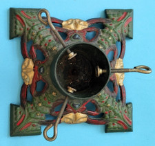 Ancien pied pour sapin,  Noel, métal, vintage, fonte, 27 x 27 cms,