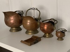 Lot Ancien Seaux Charbon Pot