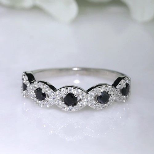Diamant noir bande autour - noir,