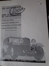 accessoires CICCA publicité papier ILLUSTRATION 1933