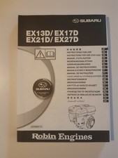 manuel d utilisation de moteur robin Subaru EX13D / EX17D / EX21D / EX27D