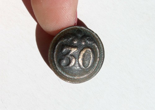 Rare bouton uniforme armée - bouton,
