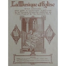 La Musique d'Eglise No 69 Pièces pour Harmonium ou Orgue 1927