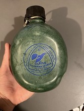 Gourde aluminium Tournus GRAND TETRAS 60's scout camping retro vintage 1L