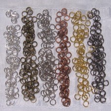 300 anneaux 5mm jonction connecteurs ouverts argent or bronze cuivre gunmetal