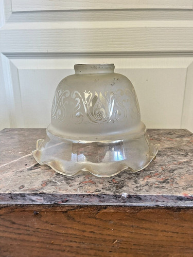 Ancien grande tulipe lampe - ancien,
