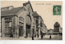 BAR SUR AUBE  - Aube - CPA 10 - les halles - le marché