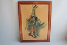 Tableau Chromolithographie nature morte gibier chasse (66728)