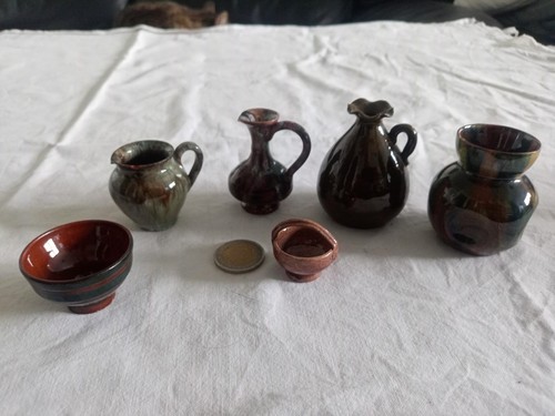 Lot miniatures poterie terre - poterie,
