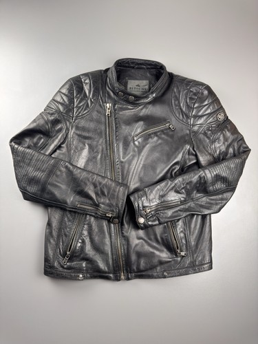 Redskins veste moto cuir noir