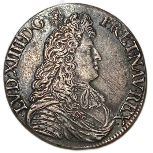 Louis xiv écu la - louis, xiv,
