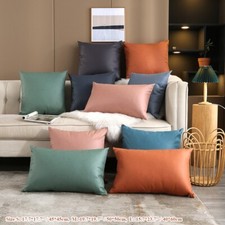 1X Simili Cuir Taie Oreiller