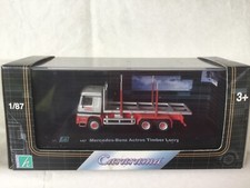 CARARAMA MERCEDES ACTROS TIMBER LORRY.  1/87.  NEUF en Boîte