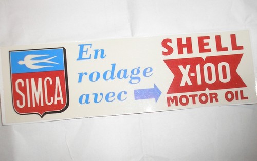 Autocollant simca aronde - simca, en