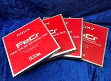 Bande Magnétique X 4 plast. 27cm 1/4 " Sony 1100BL - Bon ETAT